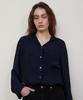Step Around Oversize Dressy Shirt_Navy