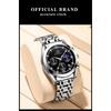 POEDAGAR Men Watches Stainless Steel Top Luxury Fashion Business Wristwatch Waterproof Luminous Quartz Watches
