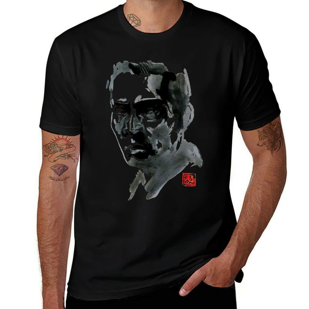 Tatsuya Nakadai In Dark Tshirt Minimalist Graphic Tee Shirt