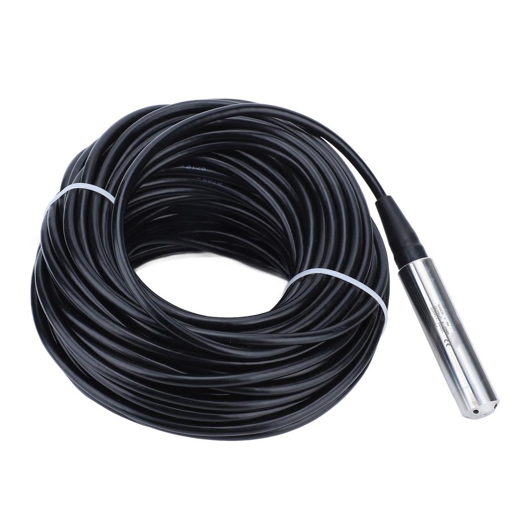 Flüssigkeitsstandssensor 4-20mA Hochpräziser Edelstahl-Wasserstandssender mit 33m Wasserdichtem Kabel für Reservoir