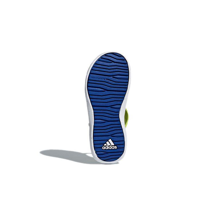 Adidas Swim K Space Leather Comfortable Durable Sandals Kids Sandals White Green Blue DB1784