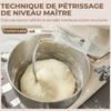 Stand Mixer, 1300 W, 4.5 L, Dough Hook, Stainless Steel Bowl, 6 Speeds and Pulse, Beige