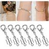 6/12 Stück Magnetverschluss für Halsketten, DIY-Schmuckherstellung, Halsketten-Verlängerung, Armbandverschluss, Messing-Karabinerverschluss, Helfer für ältere Menschen