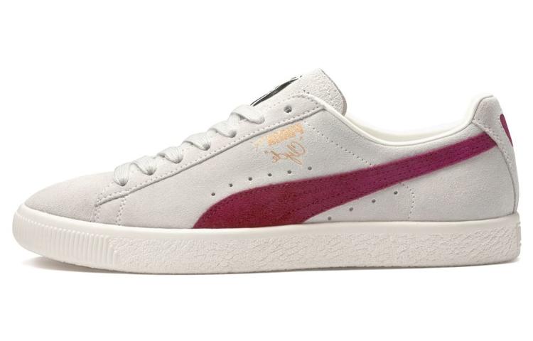 PUMA Clyde From The Archive Vaporous Grey Red Dahlia 365319-01 37.5