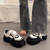 Versatile Little White Shoes Women's Muffin Platform Dad Shoes Spring and Autumn New Niche Height-increasing Sports Shoes