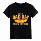 Unisex It s a Bad Day to Be a Hot Dog Vintage Tee Funny Food Pun Graphic T-Shirt XL