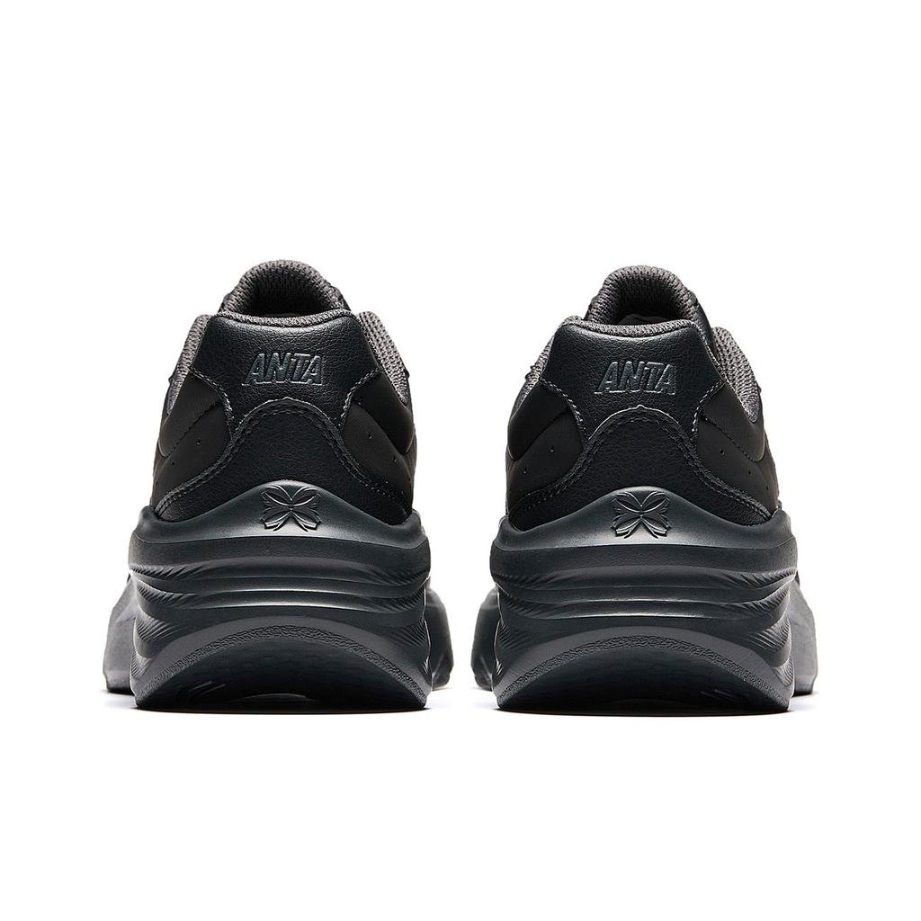 Anta Wave Fashion Thick Sole Height Increasing Water Resistant Soft Bottom Low Top Casual Shoes Women Casual Shoes Basic-Black 922548887-4