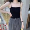 Sweet and spicy top, suspenders, niche beauty back vest, women's outer wear, slim-fitting backing, knitted French clothes inside, summer tide
