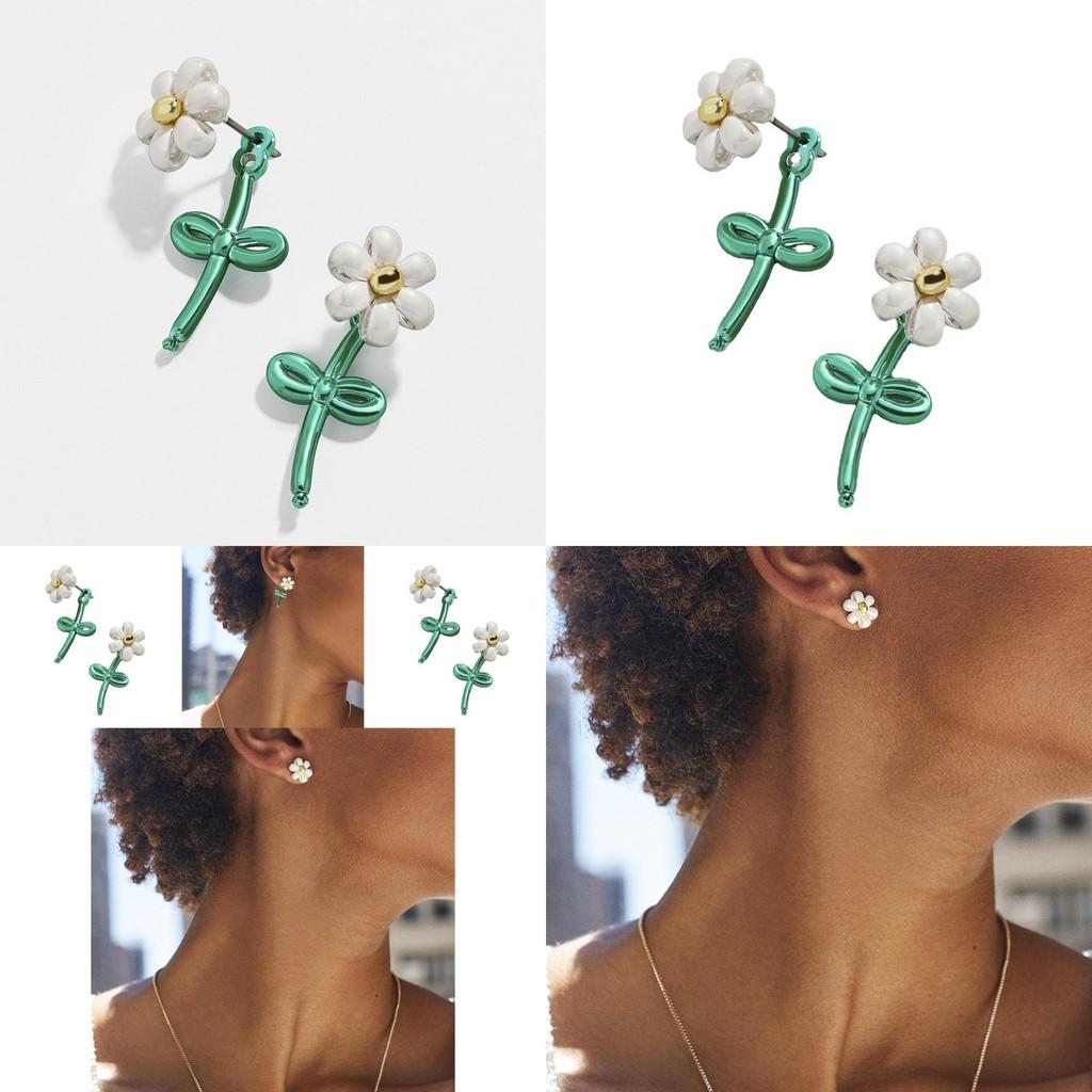 Fashionable Alloy Flower Earrings For Women Simple And Chic Street Style Jewelry
