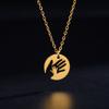 Lemegeton Stainless Steel Female Necklace Link Chain Jewelry on the Neck Small Hands Pull Big Hands Accessories Gift For Mom