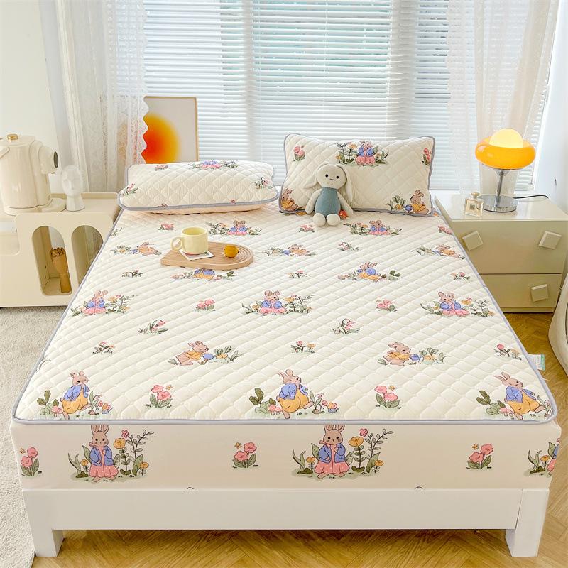 ins mattress protective cover Class A mattress cover dormitory bed cover bedspread all-inclusive padded Simmons protective cover three-piece set