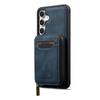 LC.IMEEKE L6 For Samsung Galaxy S23 FE Magnetic Case Detachable Zipper Wallet Leather Coated PC + TPU Phone Cover