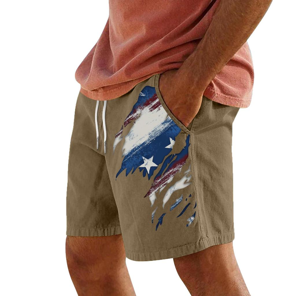 Męskie letnie, duże, swobodne, luźne spodnie sportowe, szorty plażowe