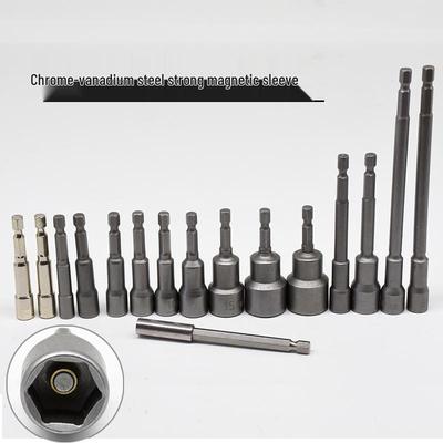 8mm Farbstahl Sechskant Bohrer Luft-/Elektrik Steckschlüsselverlängerung mit Starkem Magnetischem Schraubendreher Bit für Fliesen und Schwanzschrauben