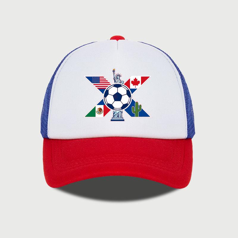 Football-Printed Mesh Cap Lightweight, Breathable, Adjustable Sporty Style Unisex Football Events Gift For Football Enthusiasts