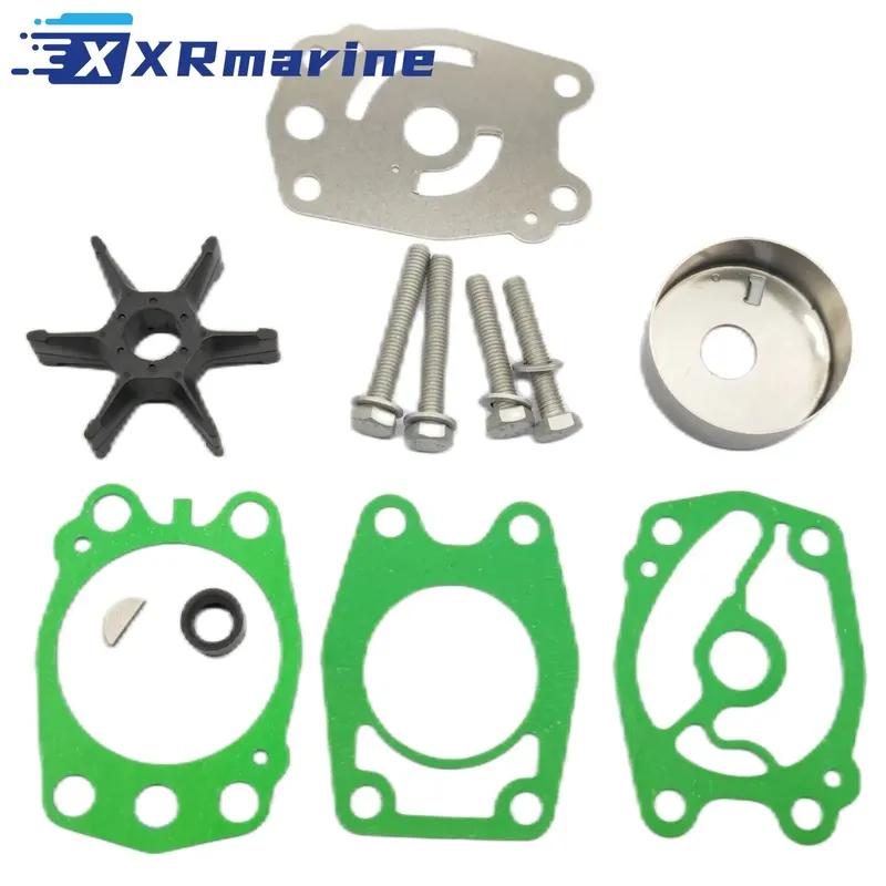 6F5-W0078 Water Pump Impeller Repair Kit For Yamaha 2 Stroke 40HP C40 Outboard 679 6F5-W0078-A0 6F5-44352-A0 6F5-44352-00