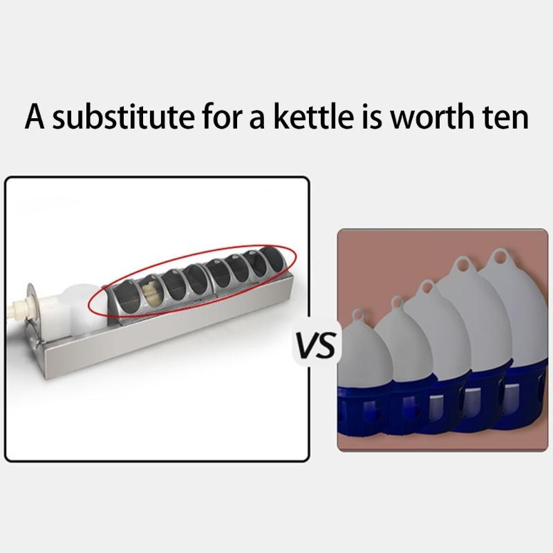 Stainless Steel Automatic Chicken Waterer For Poultry Durability Easyly Clean Perfect For Home Or Farm Use