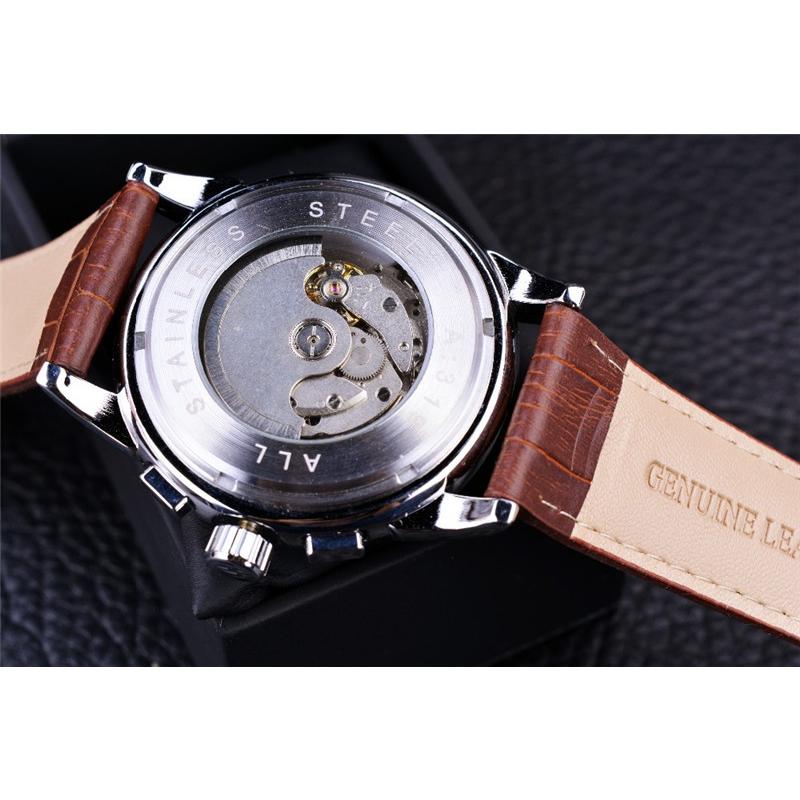 Forsining Herrenmode und Freizeit, multifunktionale Shanghai-Bewegung, mechanische Uhr