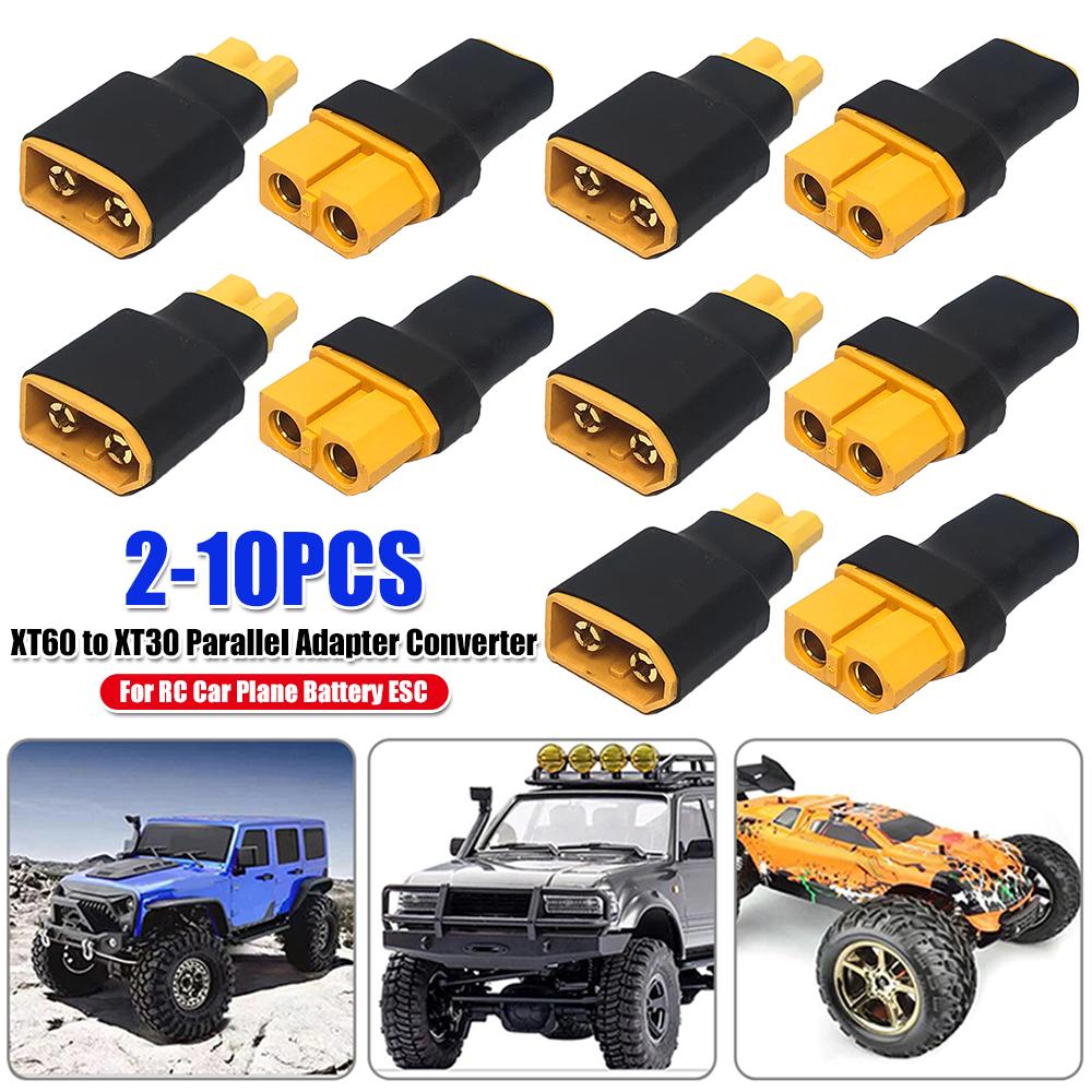 Plastic Adapter Converter DIY Accessories XT60 To XT30 Parallel Adapter Converter Replacement Plug Converter for RC Car Airplane