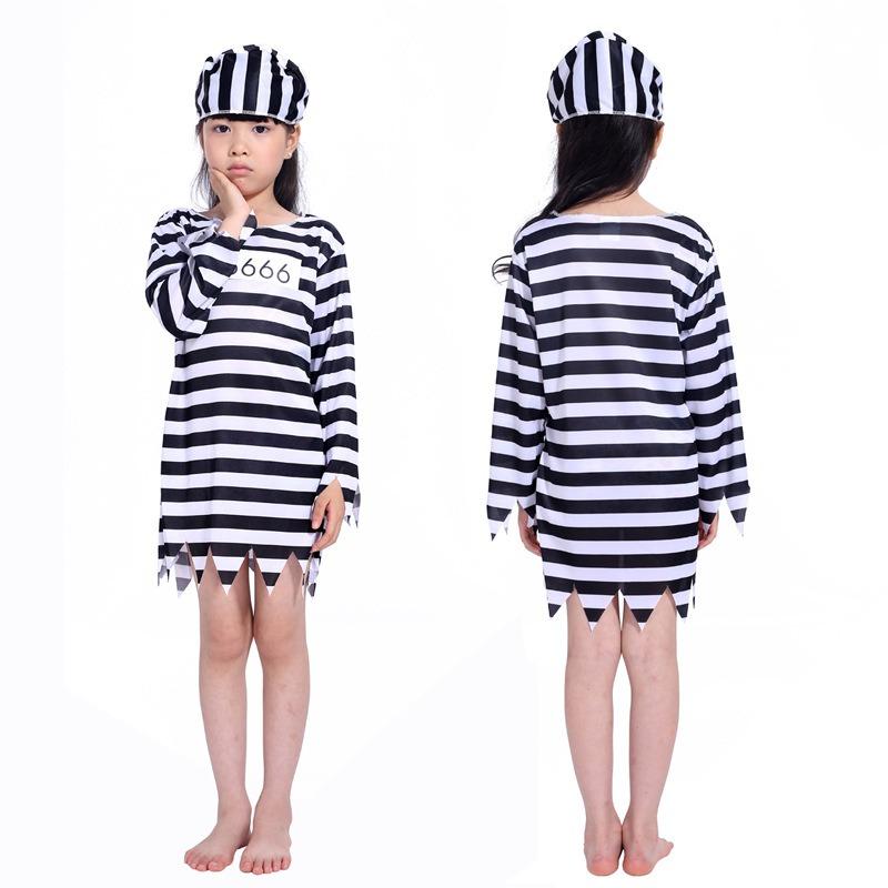 Halloween Halloween Prisoner Clothing Sexy Violent Male Prisoner Adult Male Prisoner Uniform Child Prisoner Suit