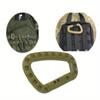 1Pc Durable Backpack Buckles, Carabiner Plastic Hooks, D Shape EDC Gear for Outdoor Camping