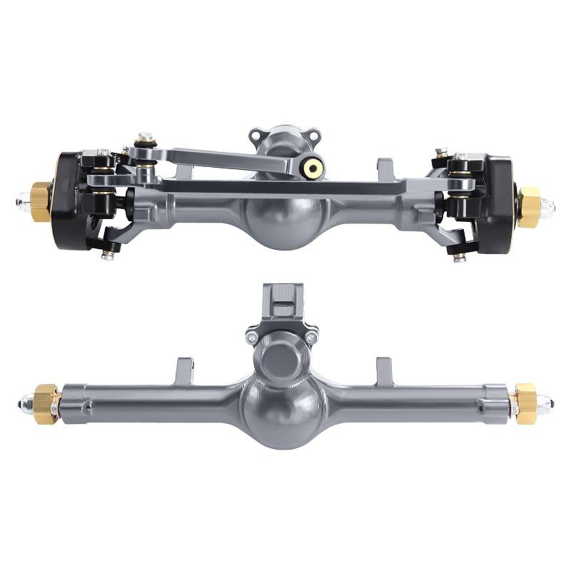 1/24 RC Crawler Special Planetary Front Rear Axle 52° Brass Steering Knuckle for Axial SCX24 C10 JLU Parts