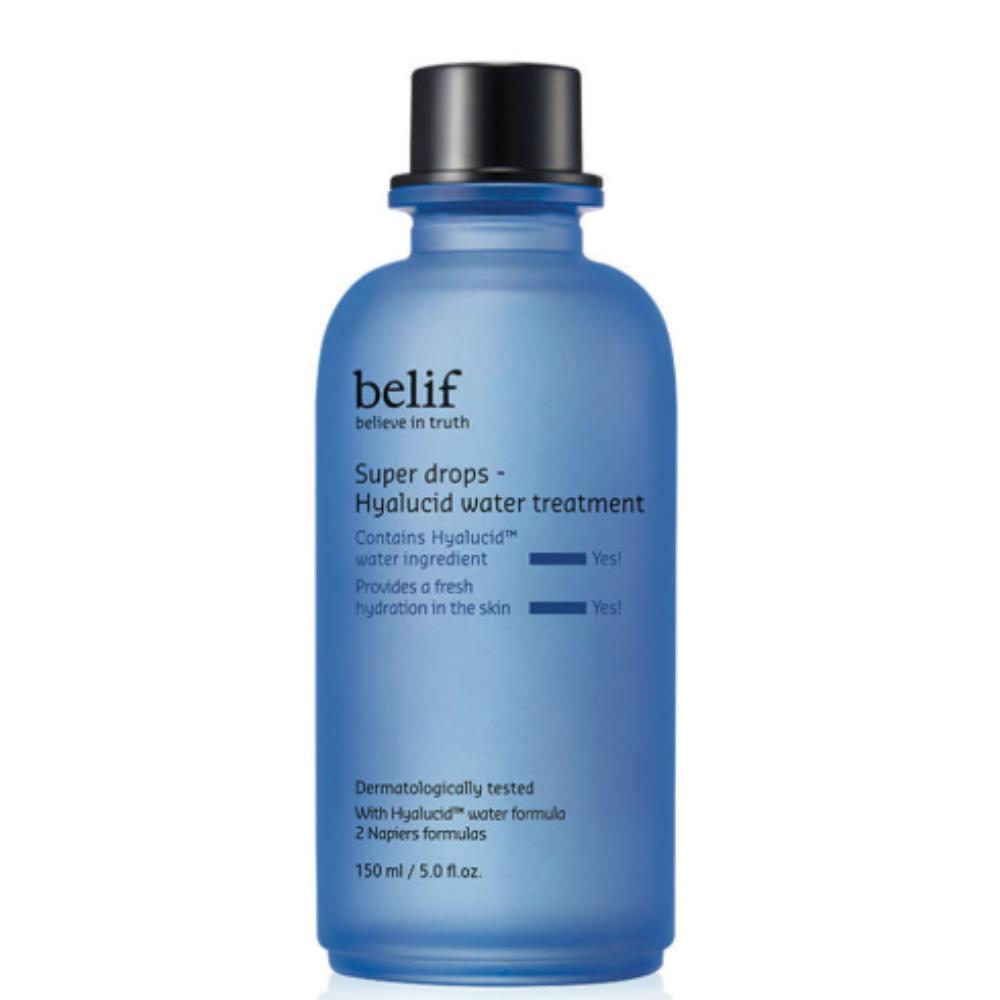 

belif Super Drops Hyalucid Water Treatment 150ml - Deep Hydrating Facial Essence with Hyaluronic Acid & Ferulic Acid for Glowing Skin