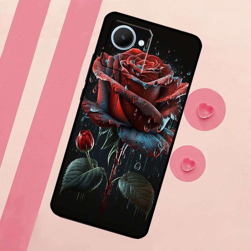 Rose Flower Floral For Realme 15 10 11 12 13 14 Pro Plus C65 C67 C75 C63 C61 C55 C51 C53 C35 GT6 GT7 Pro Case