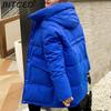 BITCED Women's Mid-Length Winter Waist-Defining Thickened Cotton Coat, Padded Jacket