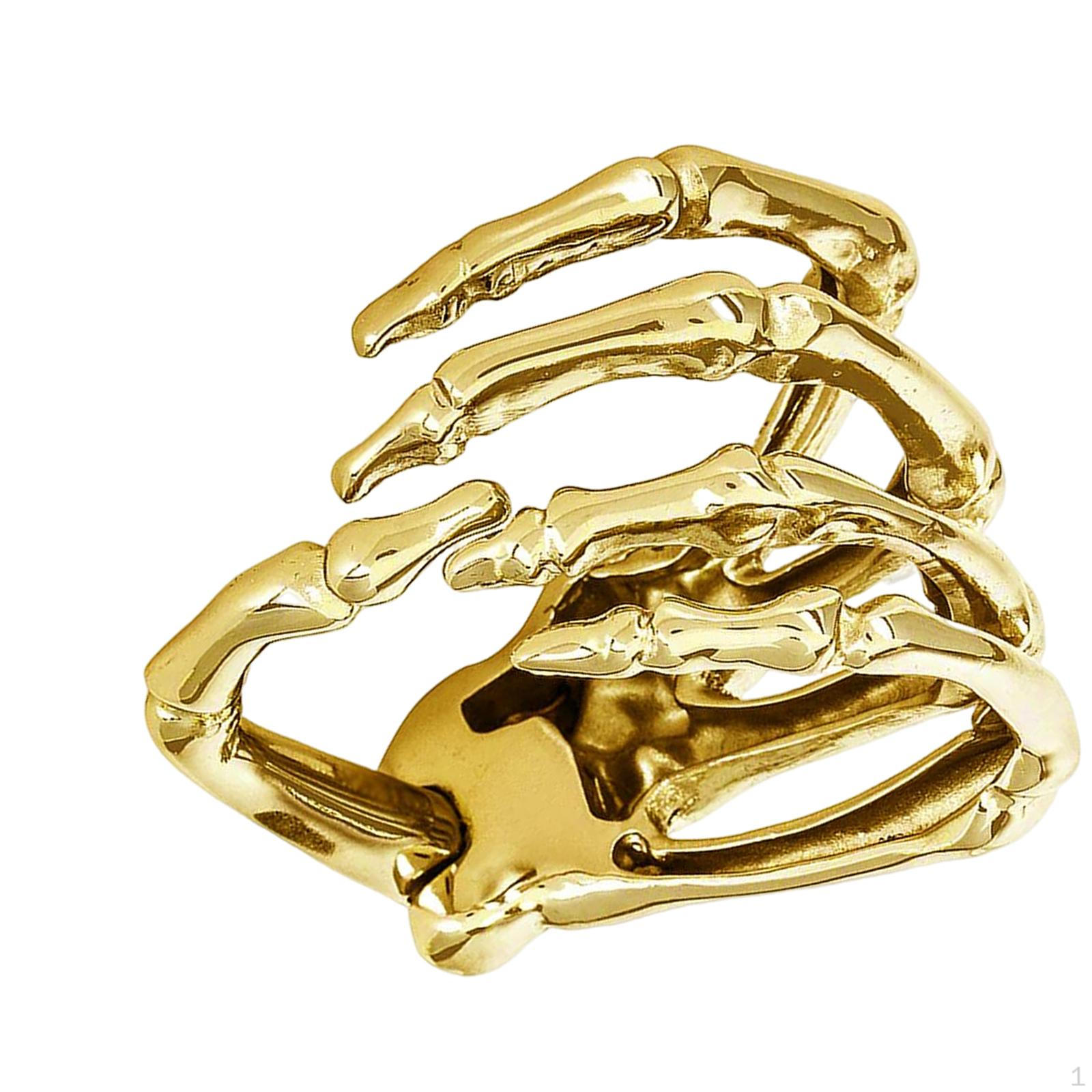 Браслет в стиле панк с изображением скелета для Хэллоуина, косплея, карнавального костюма.