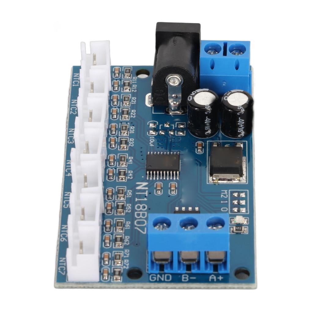 7 Channel RS485 NTC Temperature Measurement MODBUS RTU Paperless Recorder PLC NT18B07