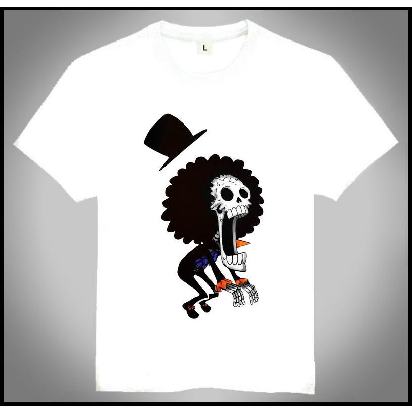 Summer 2026 One Piece Tony Tony Brooke Q Edition Theme 100 Cotton Printed Loose Tshirt for Unisex and Women Parentchild Top S