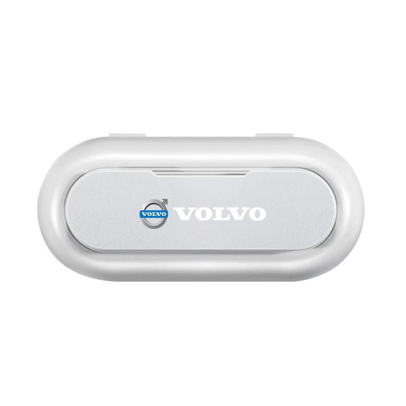 1Pcs Car Sun Visor Glasses Storage Box Holder Organizer Accessories Caps For Volvo 240 C70 S40 S50 S60 S70 S80 S90 V40 V50 V60 V90 XC40 XC60 XC90 Vnl