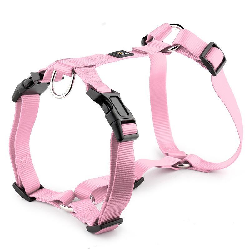 Ham Husky în formă de H pentru câine de companie, rezistent la explozii, cu curea moale pentru piept, tracțiune pentru câini de talie medie și mare, nailon durabil, accesorii pentru lesă de companie