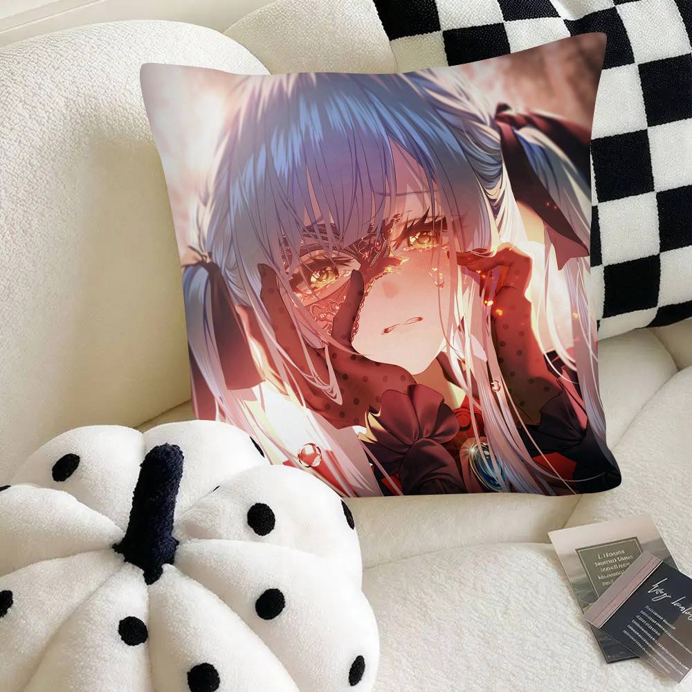 Togawa Sakiko Ave Mujica Band BanG Dream Pillow Case Square Pillow Bedroom Sofa Leisure Comfort Cushion Car Home Decoration