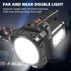 Solar Energy High Power LED Flashlight Type-C Rechargeable Strong Light Lamp Waterproof For Outdoor Camping Hiking