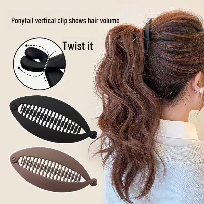 

Minimalist Matte Banana Hair Clip for Women - Stylish & Elegant Ponytail Accessory