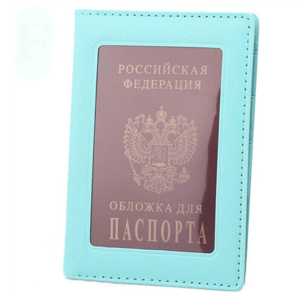 Transparent Window ID Card Ticket Holder PU Leather Business Credit Card Case