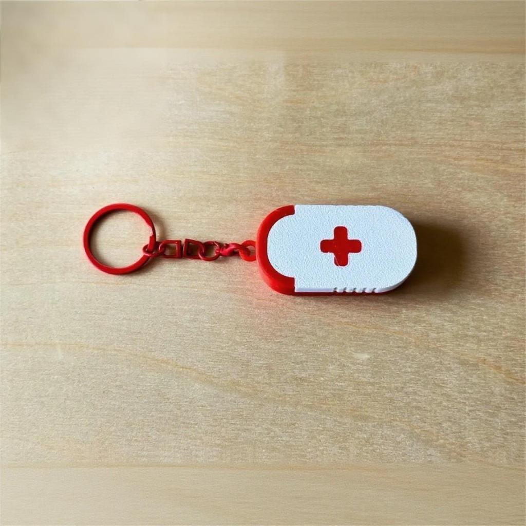 Practical New 3D Printed Pocket Mini Sliding Medicine Box for Easy Carrying Filling and Going Out Portable Capsule Keychain Tool
