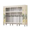 Durable Steel-Framed Wardrobe with Reinforced Fabric for Bedroom Storage, Assembly Required