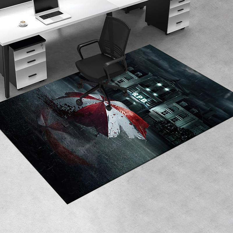 1pc Resident Evil Office Carpet Soft Polyester Entrance Carpet Washable Non slip Machine Washable In