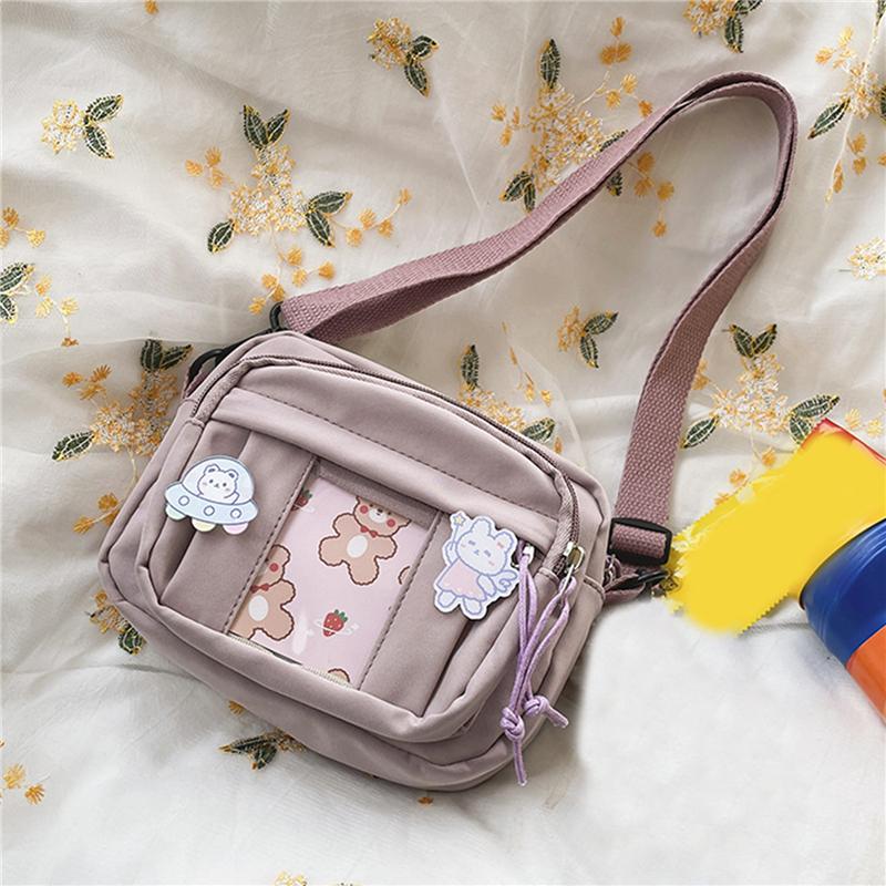 Kawaii Taschen Mädchen Trend Transparente Tasche Kleine Umhängetasche für Frauen Geldbörsen und Handtaschen Schultertasche