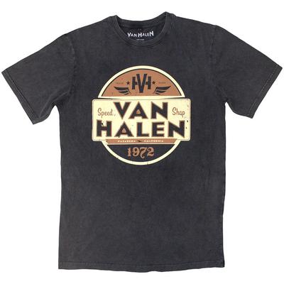 Van Halen Stone Wash T-skjorte: Speed Shop OFFISIELL NY