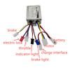 Controlador de Motor Cepillado 24V 36V 48V 250W 350W 500W Acelerador Pantalla LCD Kit de Frenos Eléctricos para Bicicleta Eléctrica Scooter Motor DC