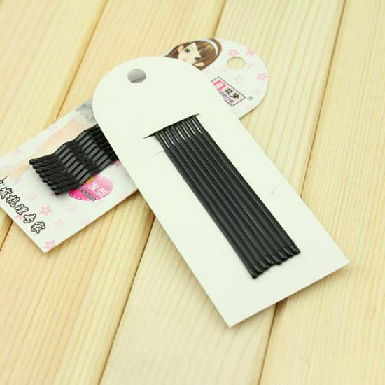 Black Hairpins - Stylish One-Word Hair Clips, Great for Gifting