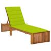 Day and Night - Day and Night Lounger with Solid Acacia Wood Cushion