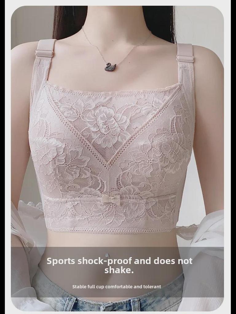 Seksowny biustonosz push-up, regulowany, zapobiegający opadaniu dla dużych biustów - Bezfiszbinowy i z korekcją boczną