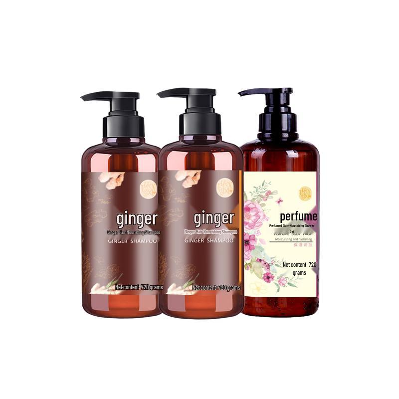 Yifeng Ginger Hair & Body Wash 3-Piece Set