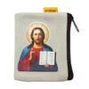 Bolsa para Rosario Católico de 9x7cm, Monedero Porta Rosario, Bolsa para Cuentas con Cremallera para Almacenamiento de Oración