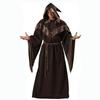 Mens Halloween Costume Wizard Robe Grim Reaper Cloak Cosplay Outfit Adult Party Stage Performance